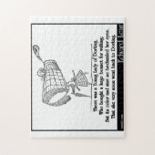 Es gab eine junge Dame von Dorking Puzzle (Vertikal)