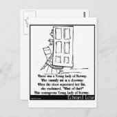 Es gab eine junge Lady aus Norwegen Postkarte (Vorne/Hinten)