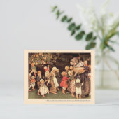 Es gab einen alten Frauenrhym Postkarte (Stehend Vorderseite)