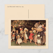 Es gab einen alten Frauenrhym Postkarte (Vorne/Hinten)