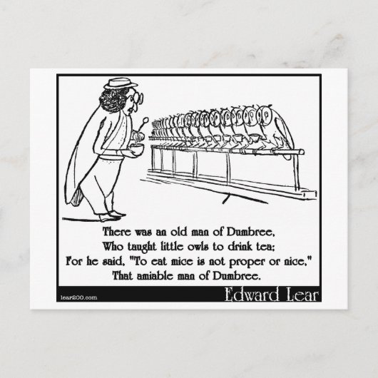 Es gab einen alten Mann aus Dumbree Postkarte (Vorderseite)