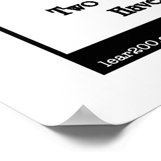 Es gab einen alten Mann mit Bart Poster (Ecke)