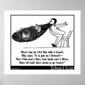 Es gab einen alten Mann mit Bart Poster (Vorne)