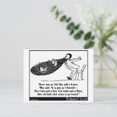 Es gab einen alten Mann mit Bart Postkarte (Stehend Vorderseite)