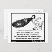 Es gab einen alten Mann mit Bart Postkarte (Vorne/Hinten)