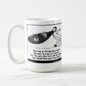 Es gab einen alten Mann mit einem Bart Kaffeetasse (Links)
