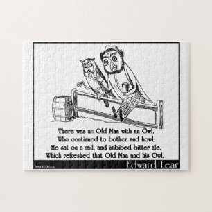 Es gab einen alten Mann mit einer Eule Puzzle
