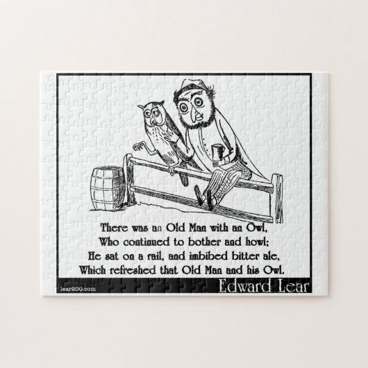 Es gab einen alten Mann mit einer Eule Puzzle (Horizontal)