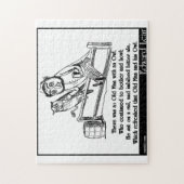 Es gab einen alten Mann mit einer Eule Puzzle (Vertikal)