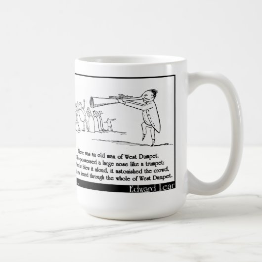 Es gab einen alten Mann von WestDumpet Kaffeetasse (Rechts)