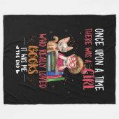 Es gab einmal ein Mädchen, das wirklich Bücher mac Fleecedecke (Vorderseite (Horizontal))