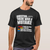 Es gab Mistake Choir Direktor Sopranos Alto zehn T-Shirt (Vorderseite)