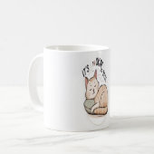 "Es geht gut zur Erholung - Minimalistische, winzi Kaffeetasse (Vorderseite Links)