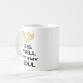 Es geht meiner Seele gut - Kaffeetasse (Vorderseite Links)