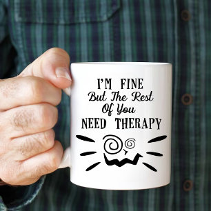 Es geht mir gut, aber die Erholung von Ihnen brauc Kaffeetasse