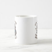 "Es geht mir gut. Alles ist gut." Frantic Cat Kaffeetasse (Mittel)