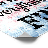 Es geht mir gut, alles ist gut. poster (Ecke)