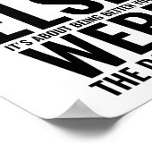 Es geht nicht darum, besser zu sein | Motivierend Poster (Ecke)