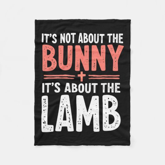 Es geht nicht um den Bunny, der sich mit Lamm-Oste Fleecedecke (Vorderseite)