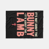 Es geht nicht um den Bunny, der sich mit Lamm-Oste Fleecedecke (Vorderseite (Horizontal))