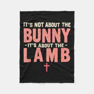 Es geht nicht um den Bunny, der sich mit Lamm-Oste Fleecedecke