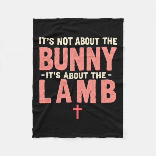 Es geht nicht um den Bunny, der sich mit Lamm-Oste Fleecedecke (Vorderseite)