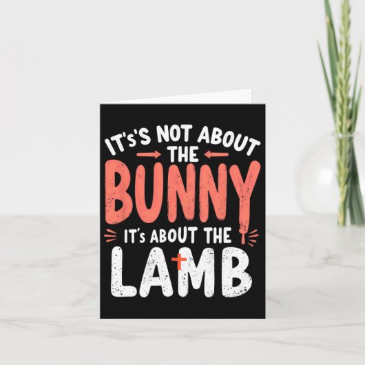 Es geht nicht um den Bunny, der sich mit Lamm-Oste Karte (Vorderseite)