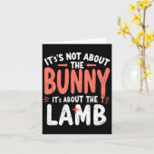 Es geht nicht um den Bunny, der sich mit Lamm-Oste Karte (Gelbe Blume)