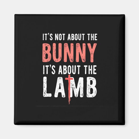 Es geht nicht um den Bunny, der sich mit Lamm-Oste Magnet (Vorne)