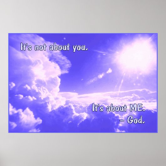 Es geht nicht um POSTER DRUCKEN (Vorne)