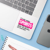 Es geht nicht um Sport Aufkleber (Laptop mit iPhone)