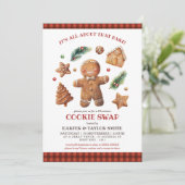 Es geht nur um den "Bake Cookie Swap" Einladung (Stehend Vorderseite)