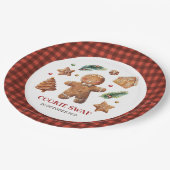 Es geht nur um den "Bake Cookie Swap" Pappteller (Schrägansicht)