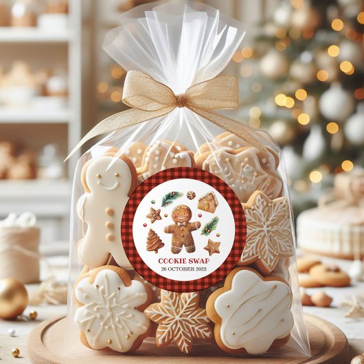 Es geht nur um den "Bake Cookie Swap" Runder Aufkleber