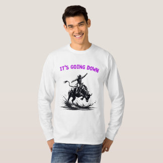 Es geht runter - Rodeo Bull Rider Western Shirt