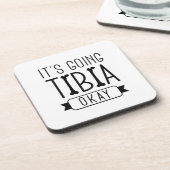 Es geht Tibia gut Getränkeuntersetzer (Linke Seite)