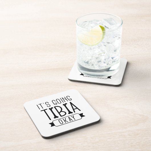 Es geht Tibia gut Getränkeuntersetzer (Rechte Seite)