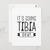 Es geht Tibia gut Postkarte (Vorne/Hinten)