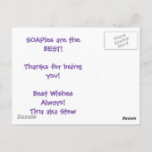 ES GEHT UM......, ALEX PARKS ! POSTKARTE (Rückseite)