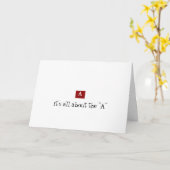 Es geht um das A Karte (Gelbe Blume)