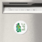 Es geht um den grünen Slogan der Bäume Magnet (In Situ (Geschirrspüler))