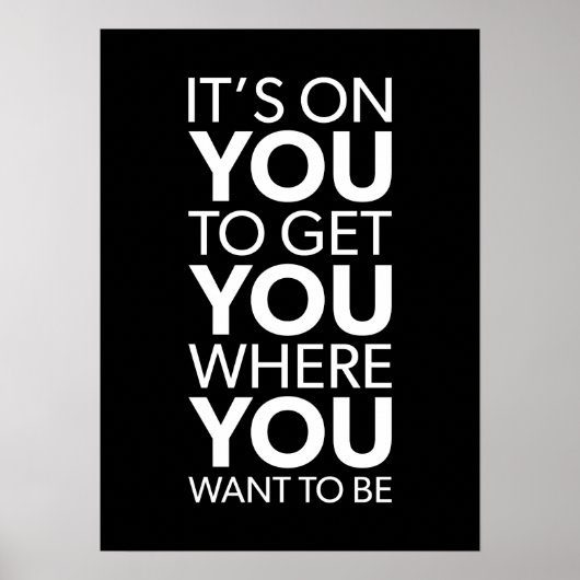 Es geht um dich, Gymnastik-Erfolg - Motivierend Poster (Vorne)