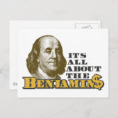 Es geht um die Benjamins Postkarte (Vorne/Hinten)