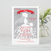 Es geht um die Einladung des Kleides (Stehend Vorderseite)