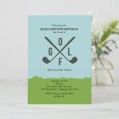 Es geht um die Einladung zum Golf (Stehend Vorderseite)