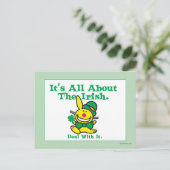 Es geht um die Iren Postkarte (Stehend Vorderseite)