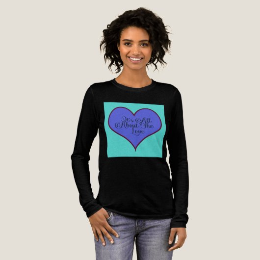 Es geht um die Liebe Tri-Blend Shirt (Volle Vorderseite)