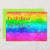Es geht um die Rainbow-Liebe 03 Einladung (Vorne/Hinten)