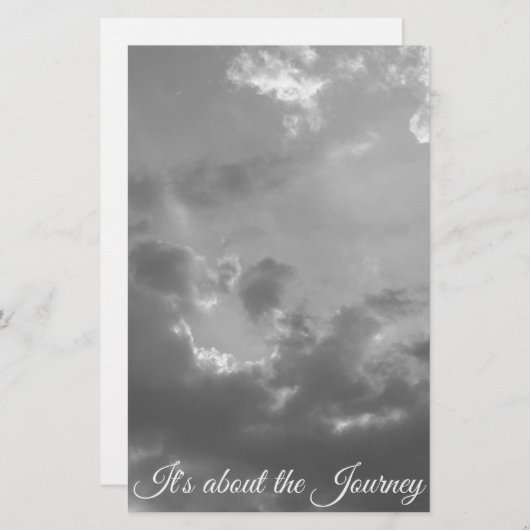 Es geht um die Reise Briefpapier (Vorne/Hinten)