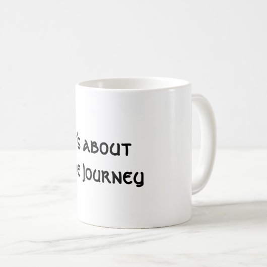 Es geht um die Reise Kaffeetasse (VorderseiteRechts)